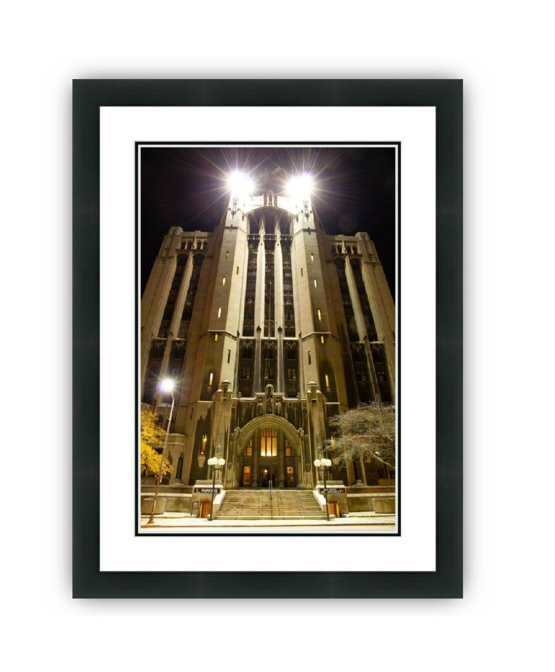 Detroit Masonic Temple Framed Photograph