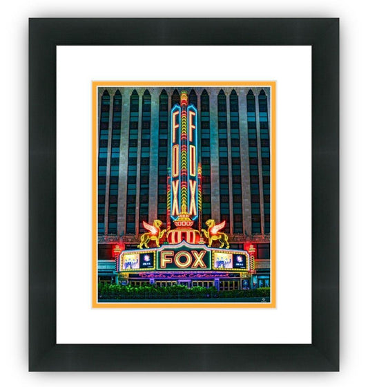 Detroit Fox Theater Framed Photograph