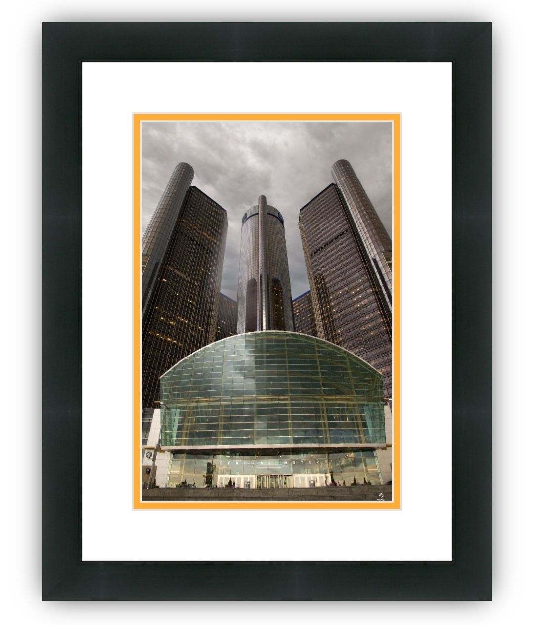 Detroit Renaissance Center Framed Photograph