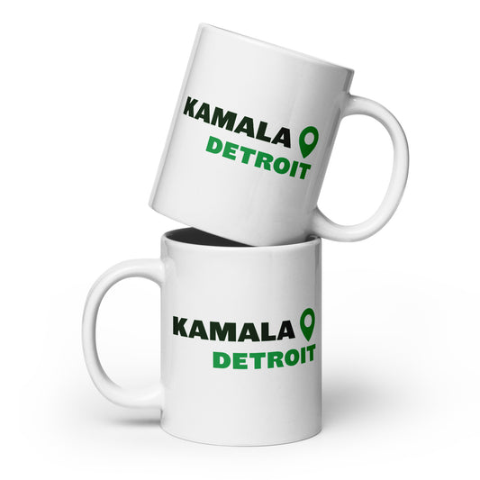 20oz White glossy mug